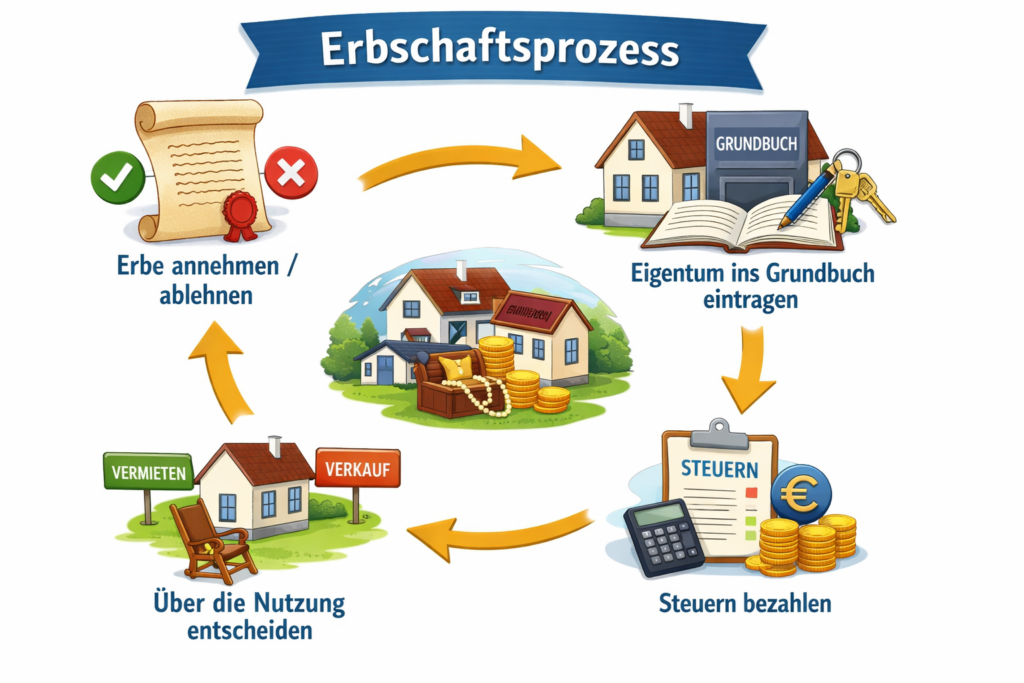 Grafik-Erbschaftsprozess-dronia immobilien